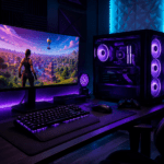 Custom PC setup with Fortnite image