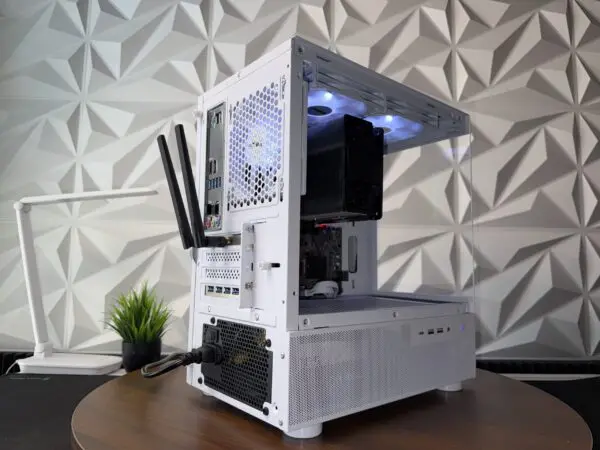 DKBPC Starter PC Image 3 DKBPC Starter PC interior showing AMD Ryzen build with RGB DDR4 memory