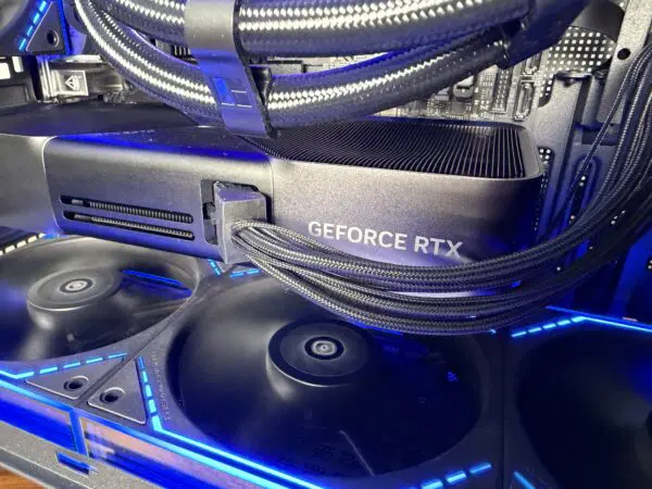 NVIDIA GeForce RTX 5070 installed in the DKBPC Performance PC.