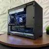 Side view of the DKBPC Performance PC gaming desktop.