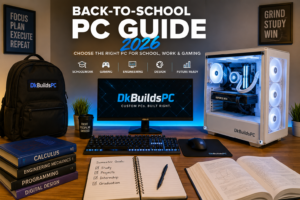 Back-to-school gaming PC and study setup by DkBuildsPC