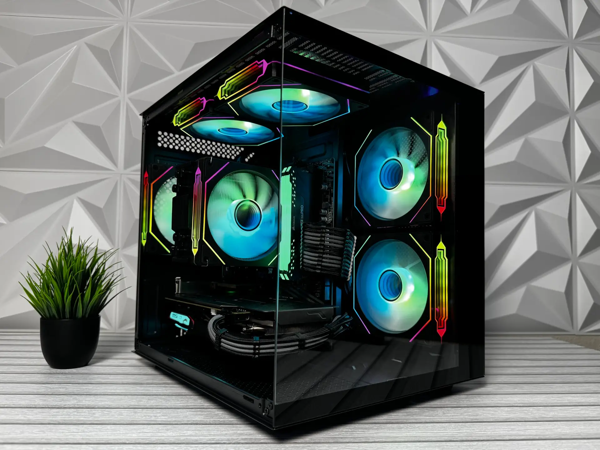 Custom RGB gaming PC build by DkBuildsPC